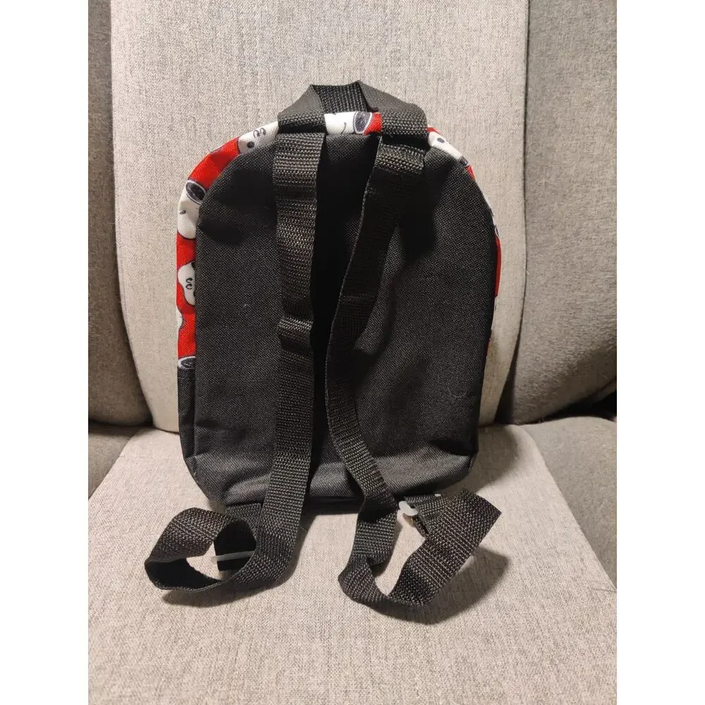 Peanuts Snoopy Mini Backpack Red & Black Limited Purse Pockets 10x9